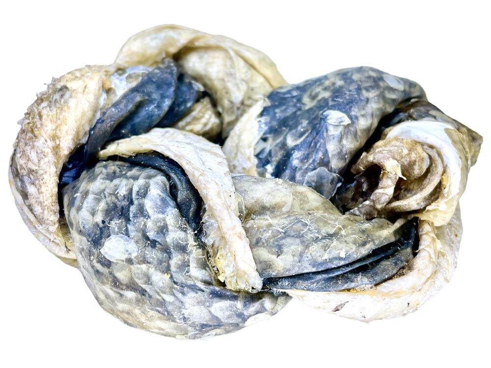 LK Baits Pet Luxusní rybí věneček z kůže Lososa a kůže Tresky 1ks