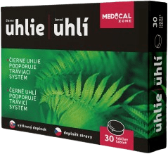 MEDICAL ZONE Černé uhlí 30 tablet