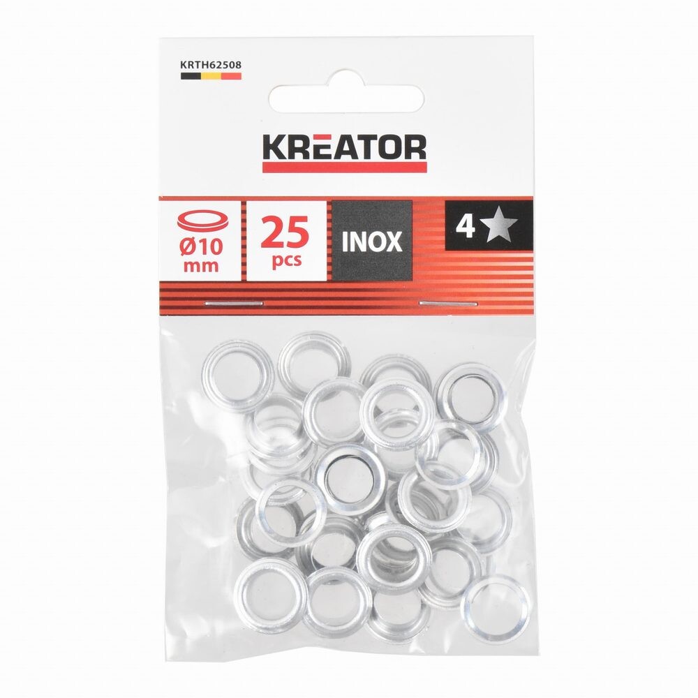 Nýtovací očka Kreator hliník 10mm 25ks