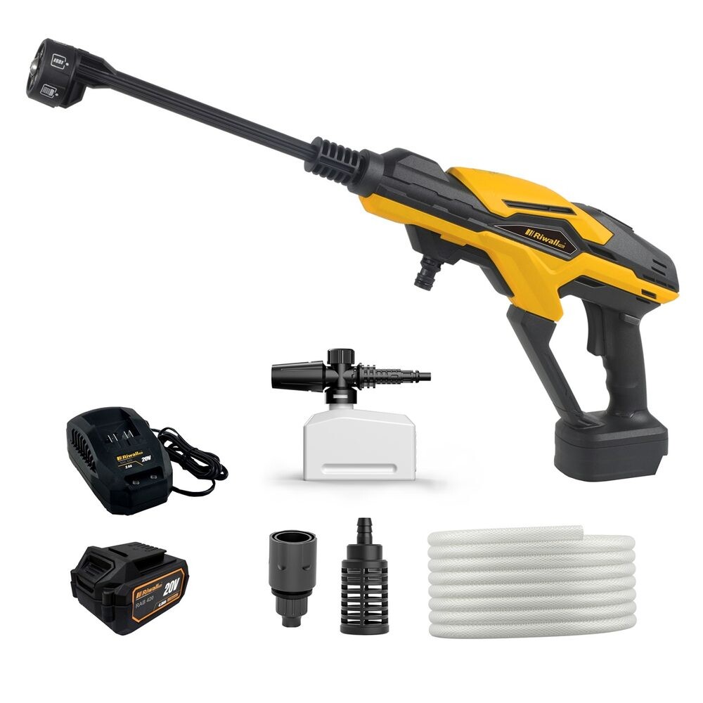 Aku vysokotlaká myčka Riwall PRO RAPW 3520i SET