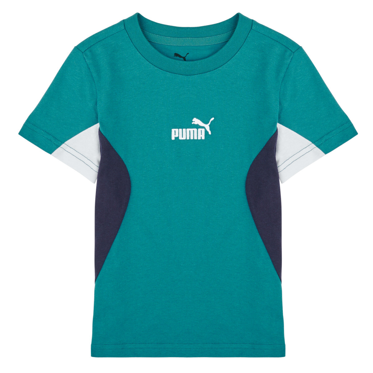 Puma  ESS BLOCK TEE B  Zelená
