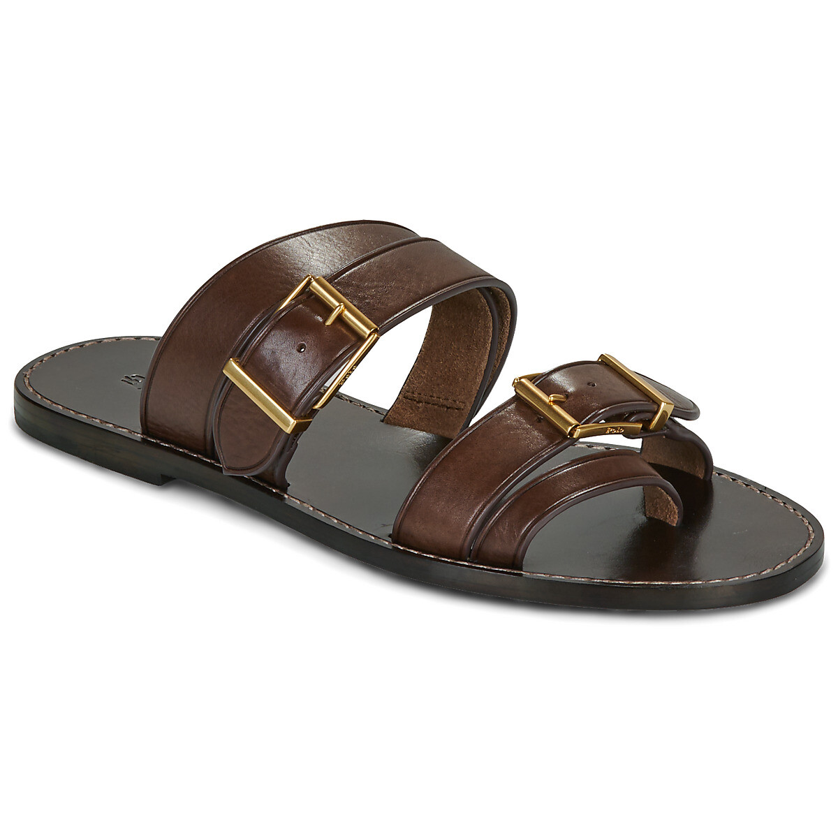 Polo Ralph Lauren  BUCKLE SLIDE SANDAL  Hnědá