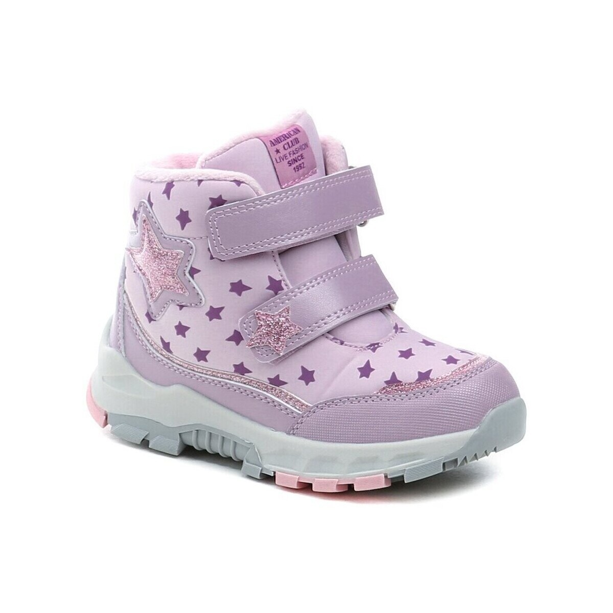 American Club  ES200 růžové dívčí zimní boty  Růžová