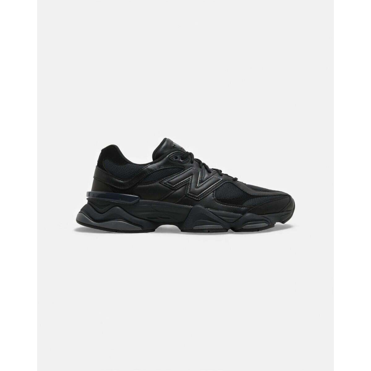 New Balance  9060 Triple Black Leather Men's  Černá