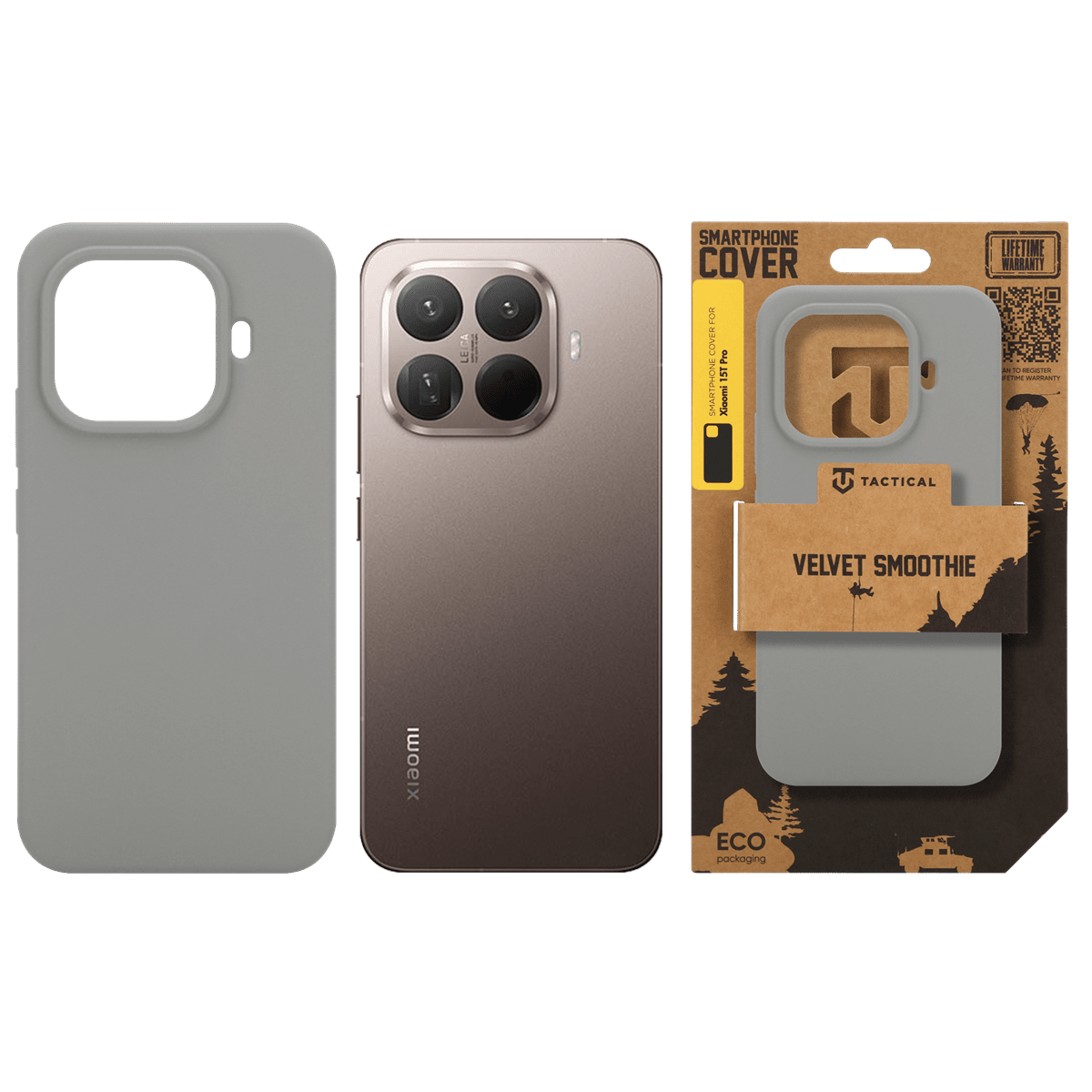 Zadní kryt Tactical Velvet Smoothie pro Xiaomi 15T Pro, foggy