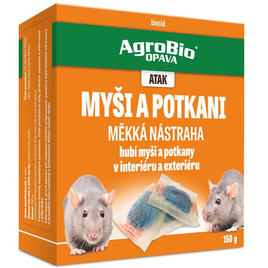 Atak myši a potkani - měkká návnada 150 g