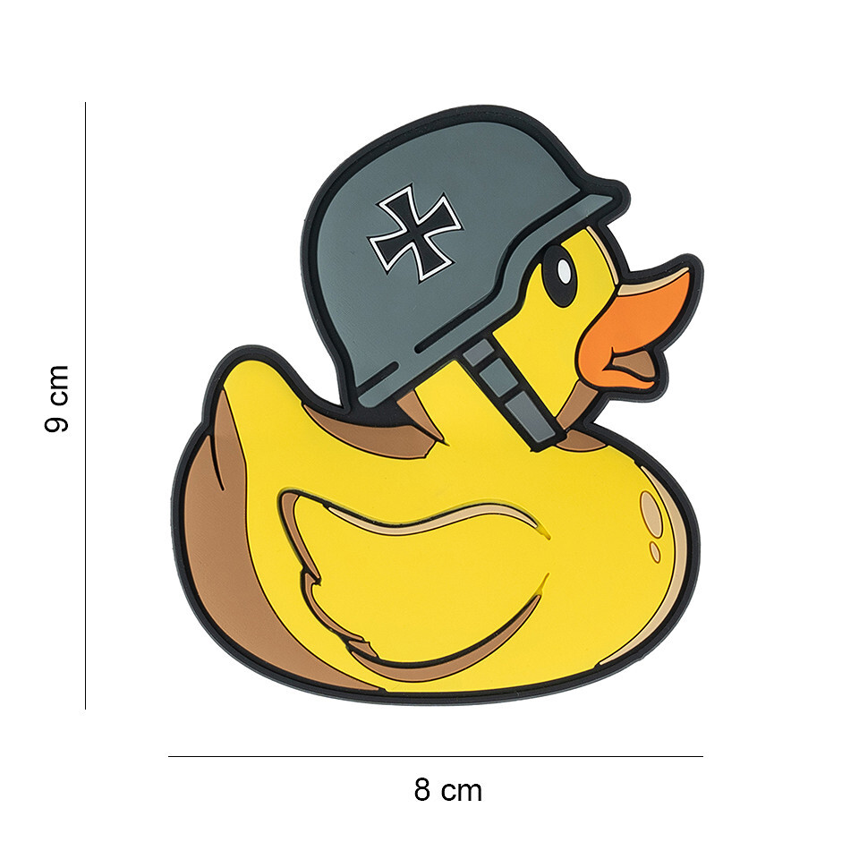 Gumová nášivka 101 Inc German Duck - žlutá-šedá