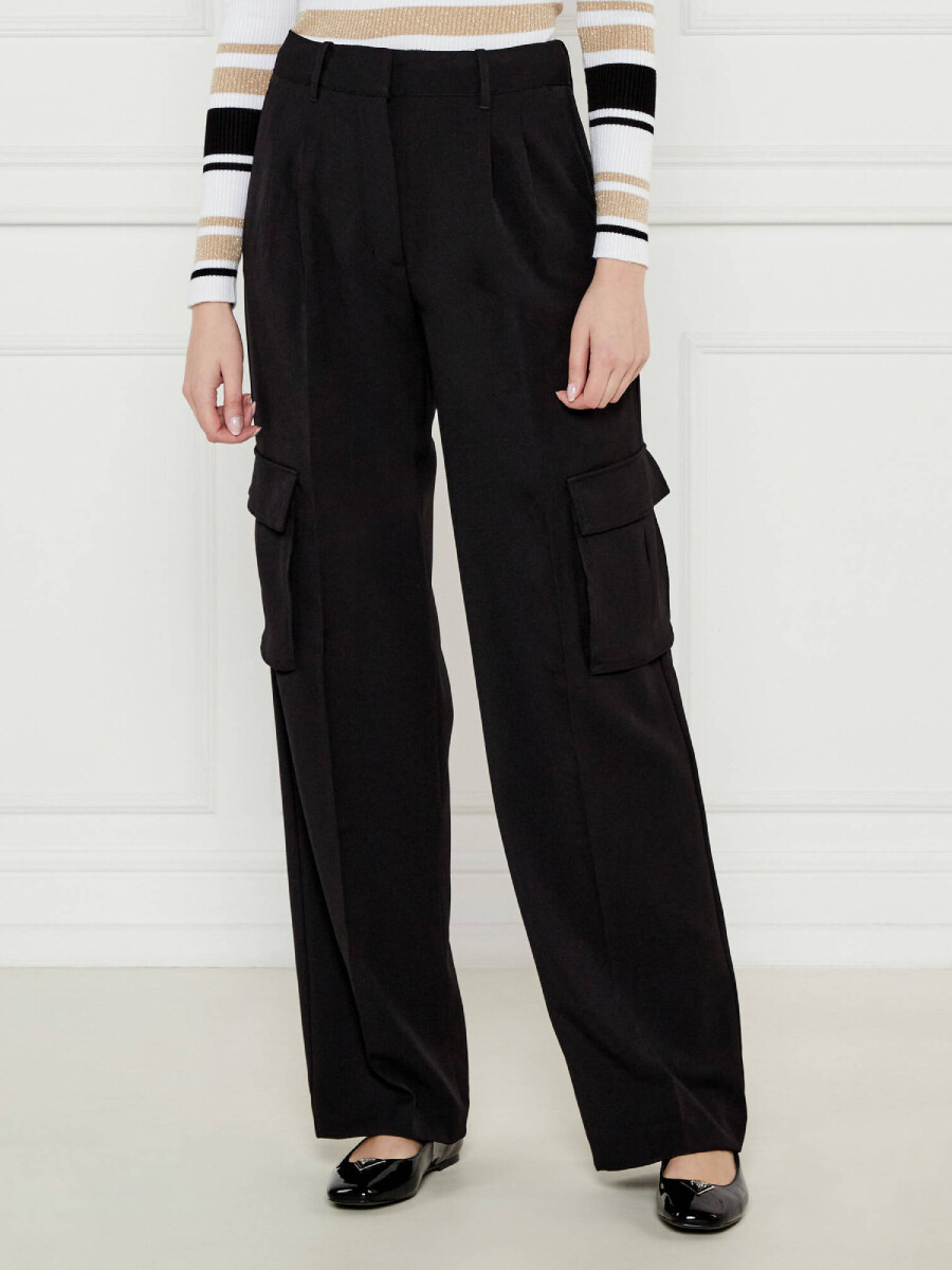 Guess dámské černé kalhoty W5RB41WGX02 M