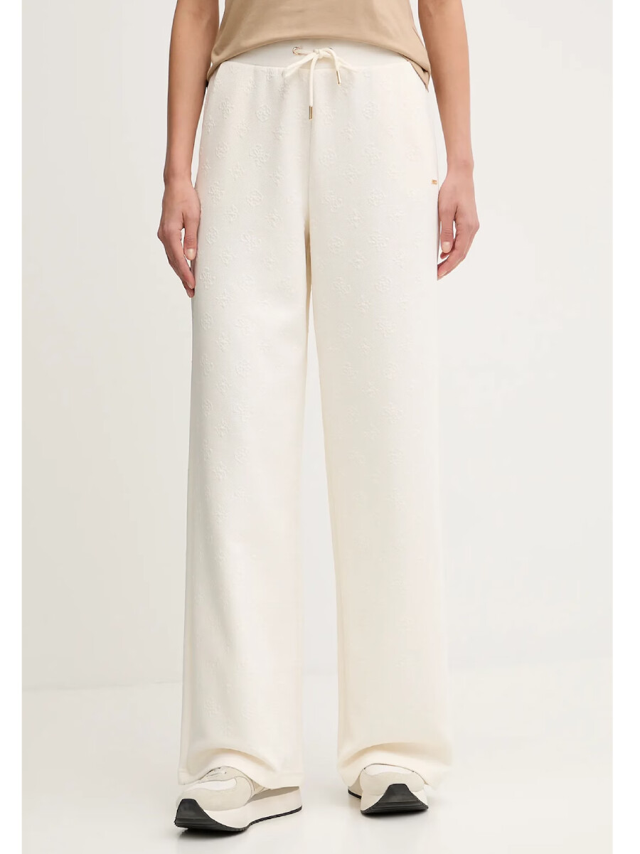 Guess dámské krémové kalhoty V4BB02KCHR2 XS