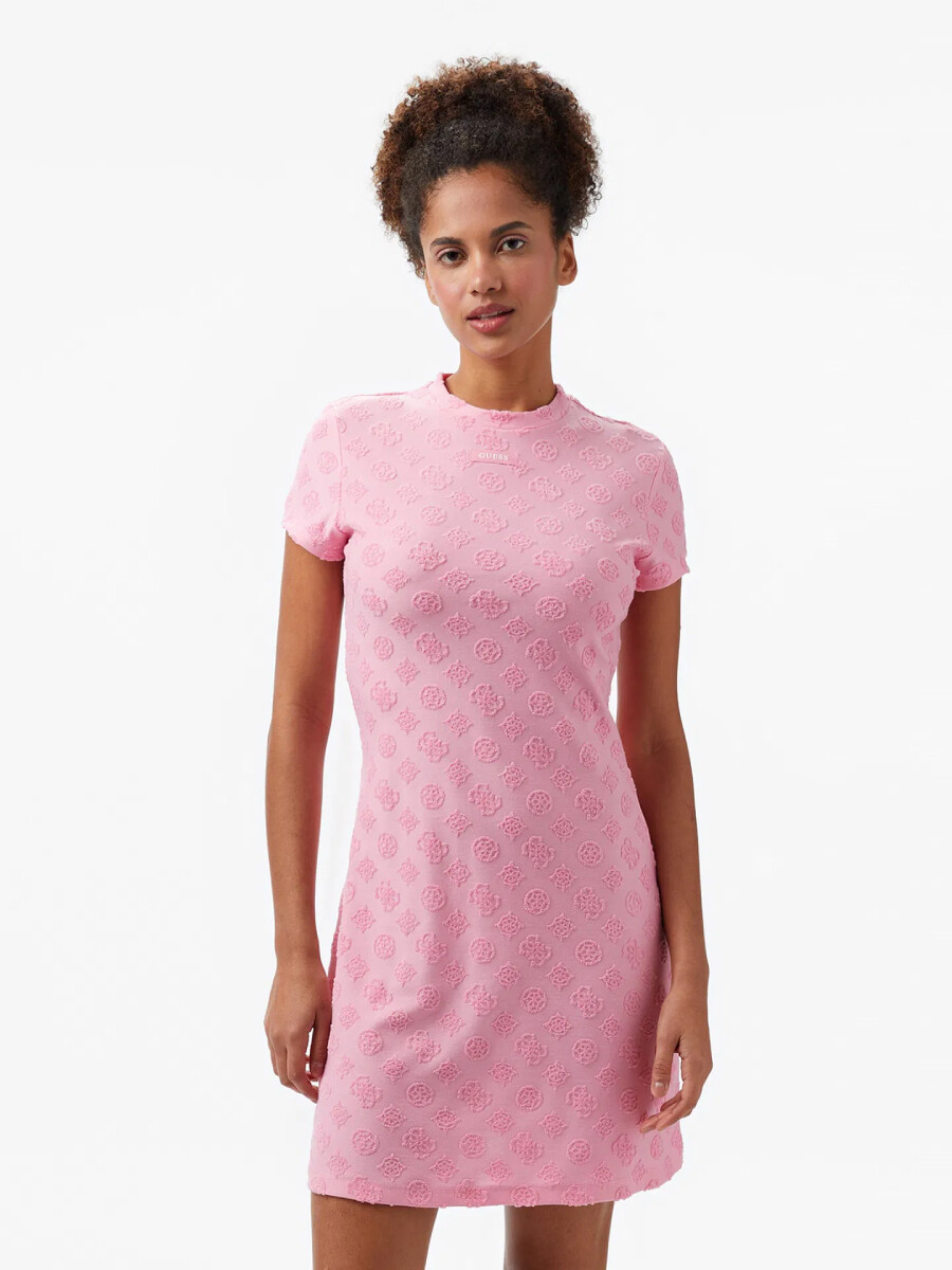 Guess dámské růžové šaty V5GK07KCT02 XS