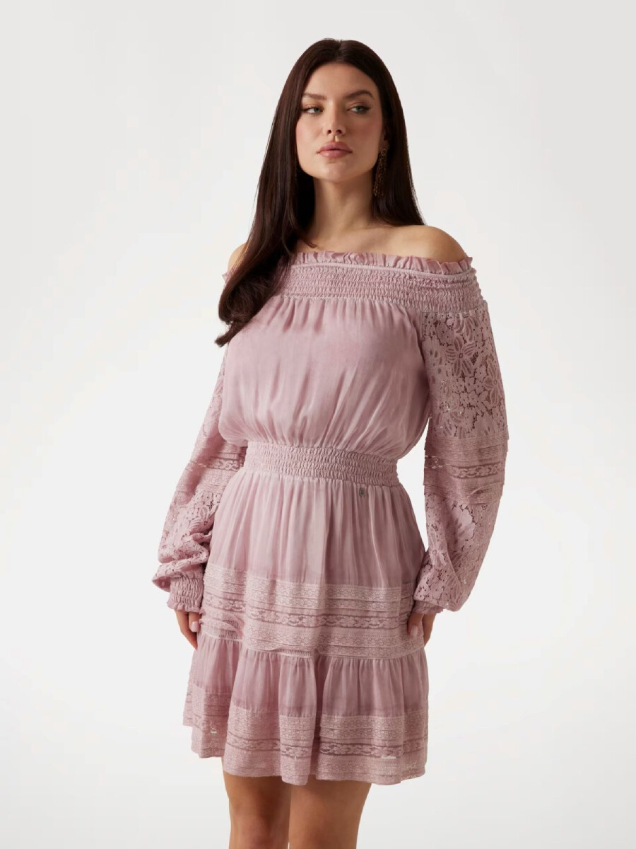 Guess dámské růžové šaty W5GK24WE550 L