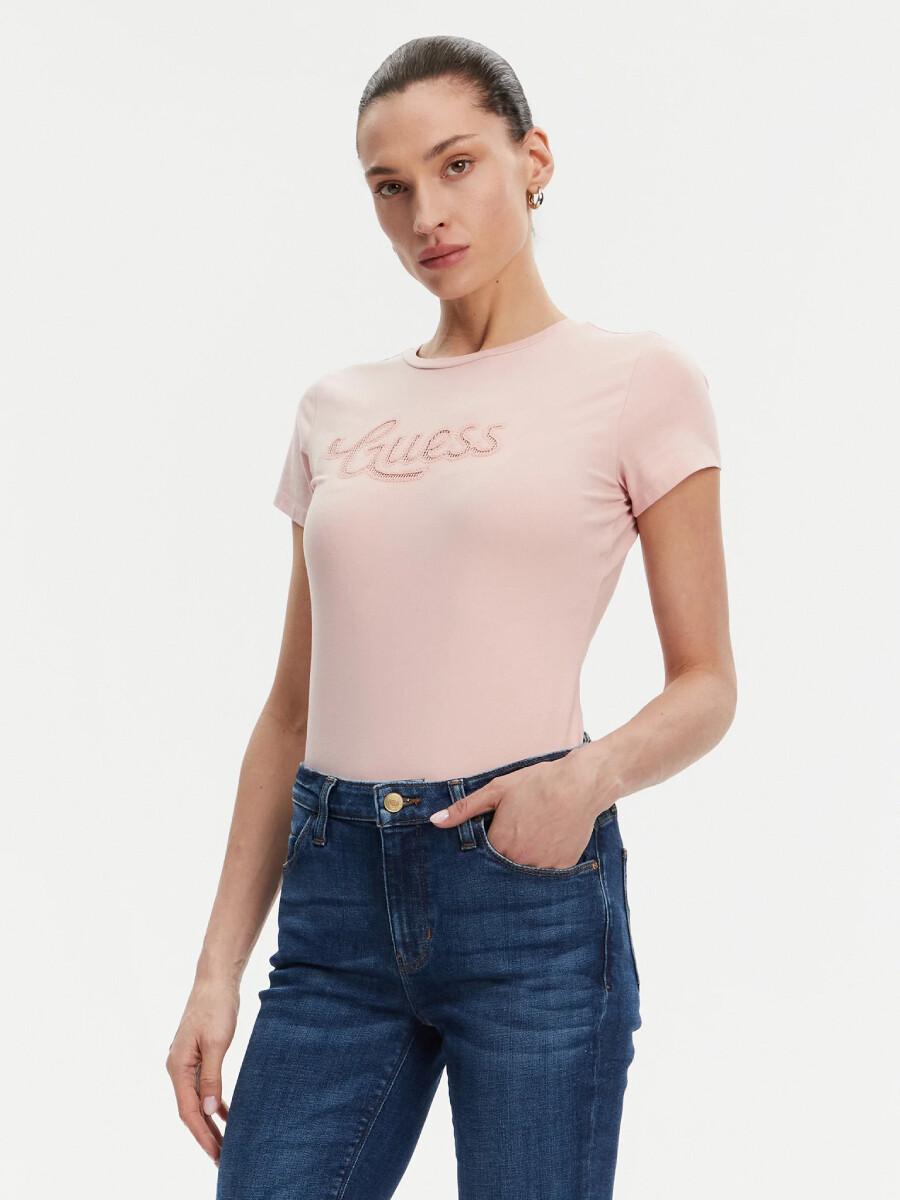 Guess dámské růžové tričko W5GI47KA0Q1 M