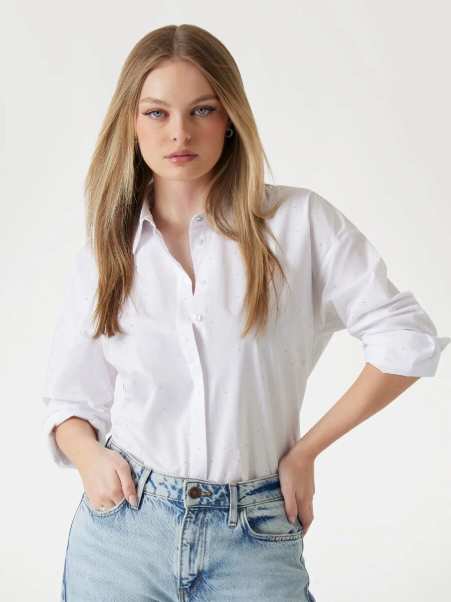 Guess dámská bílá košile W5GH42WGWS0 M