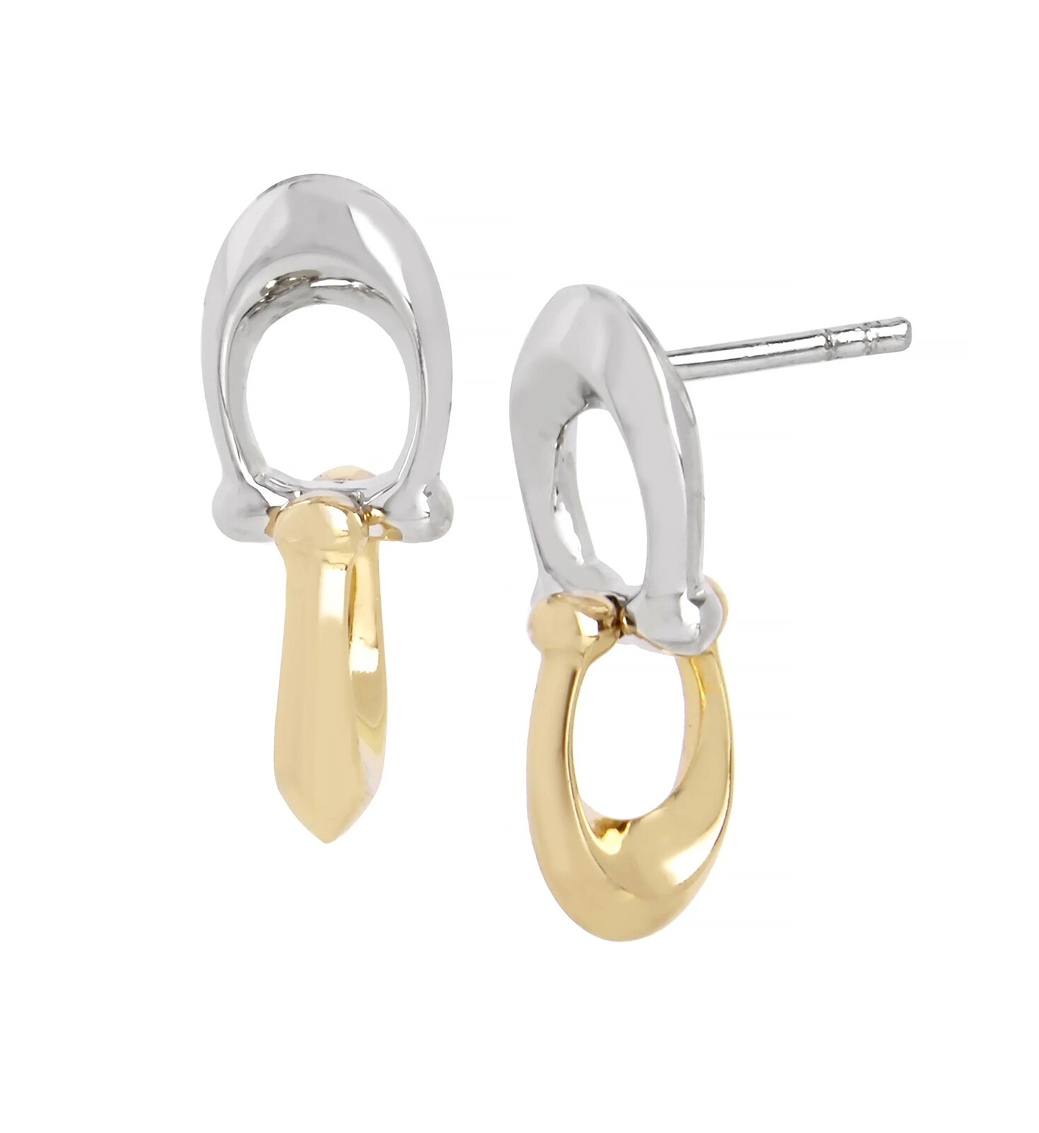 Coach Visací bicolor náušnice z mosazi 37351443TWO974