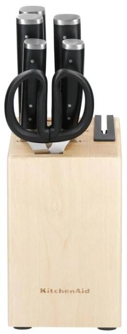 KitchenAid Gourmet sada nožů s březovým blokem 7 ks KO6PSTSNOBG