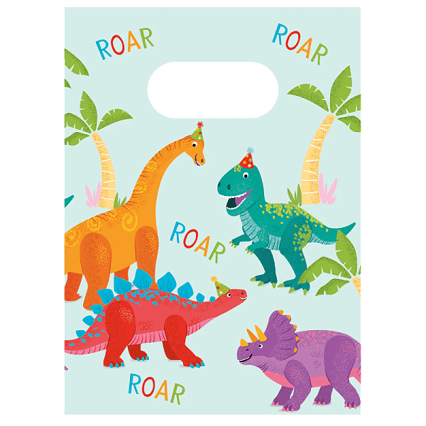 Tašky papírové Dino 4 ks