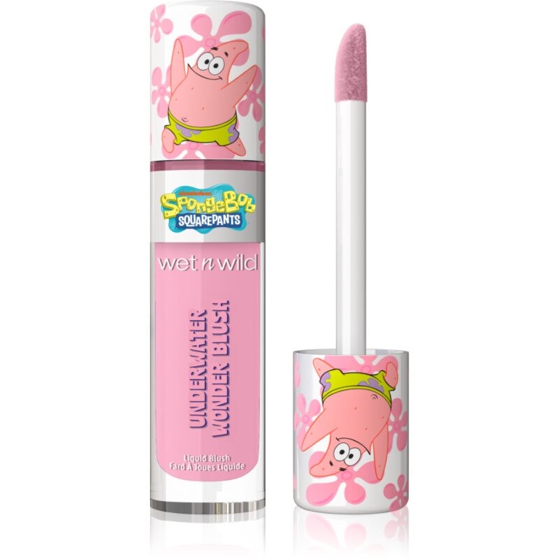 Wet n Wild SpongeBob SquarePants Underwater Wonder Blush tekutá tvářenka odstín Rock Star 6.5 ml