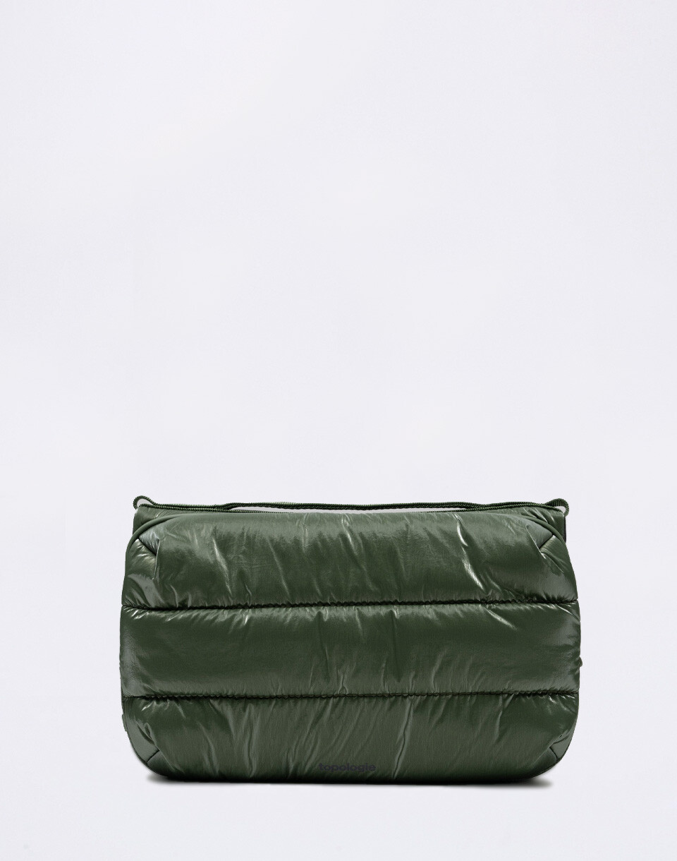 Topologie Bottle Sacoche Large Deep Forest Metallic Puffer