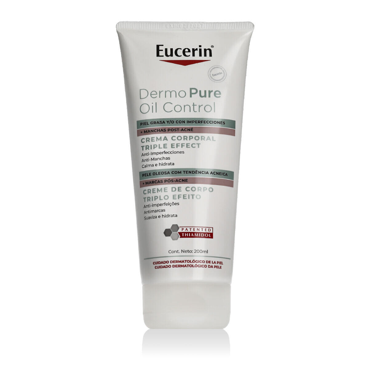 Eucerin DermoPure Triple Effect Body Cream tělový krém proti akné a stopám po akné 200 ml pro ženy
