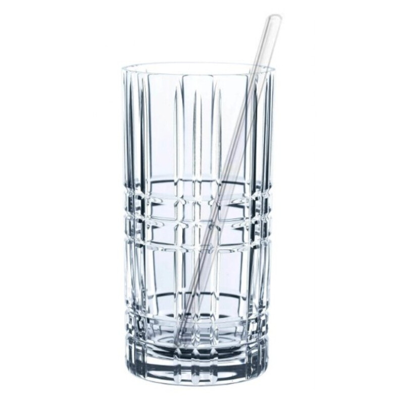 Sada sklenic s brčky TASTES GOOD Nachtmann 445 ml 4 ks