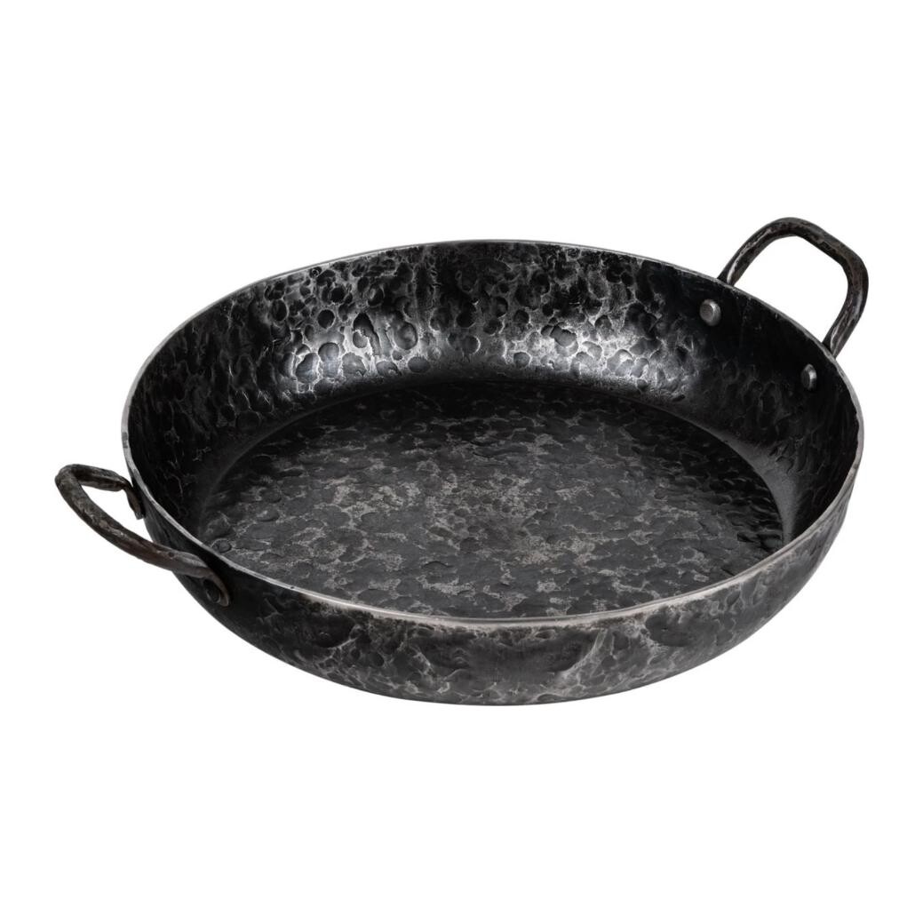 Servírovací pánev ESSENTIALS 24 cm, černá, ocel, Forged