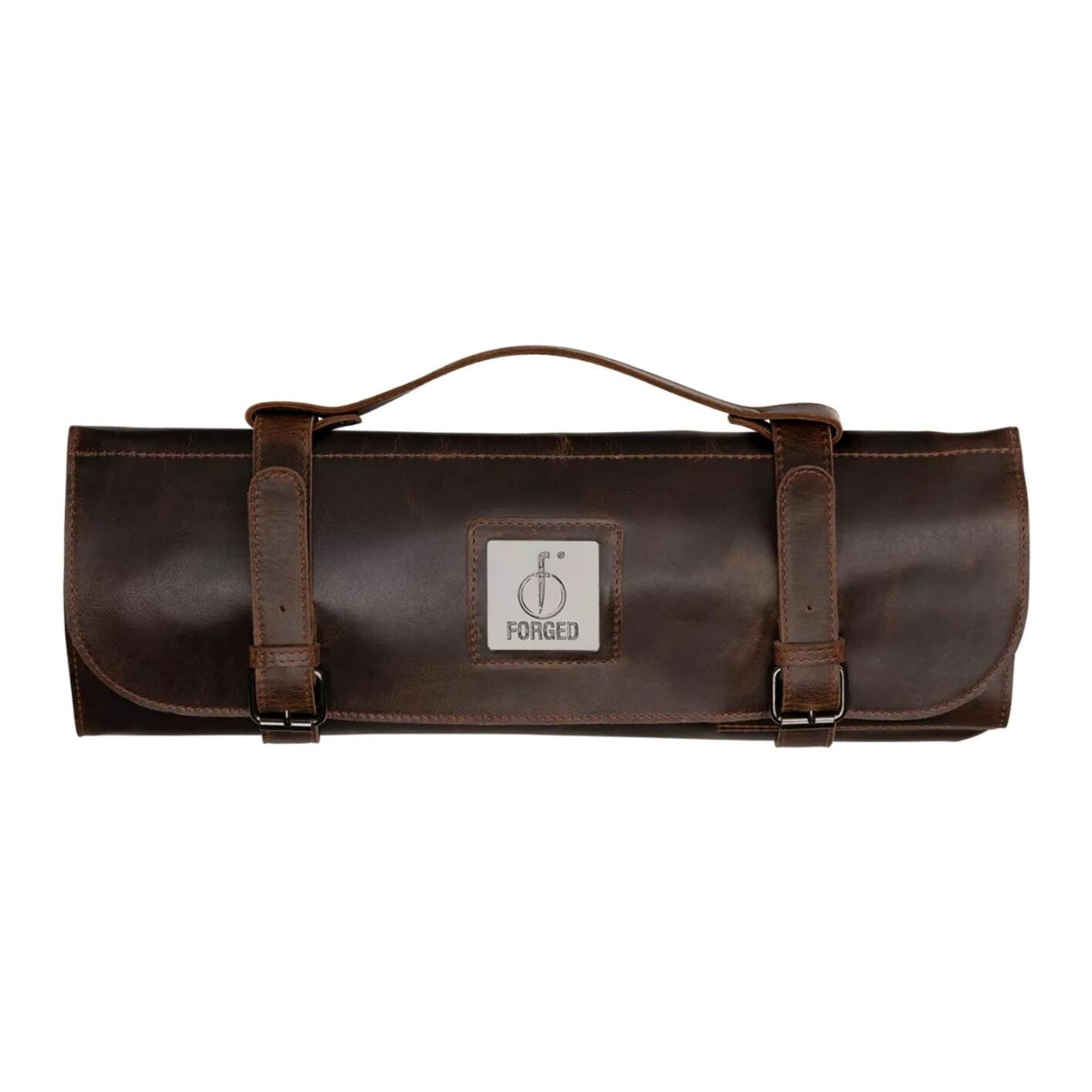 Přepravní taška na nože ESSENTIALS 46 cm, hnědá, kůže, Forged