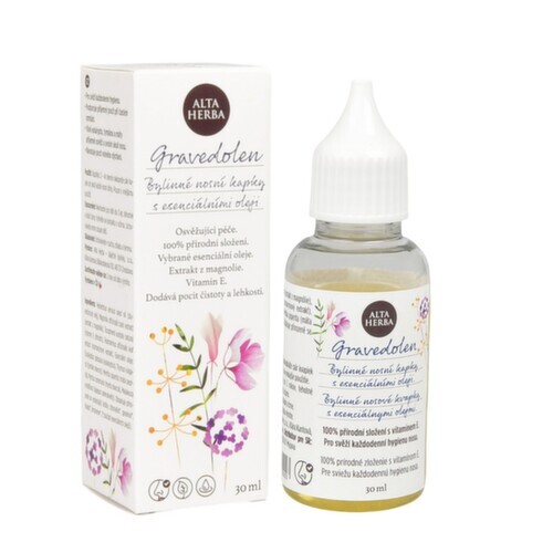 Alta Herba Gravedolen bylinné nosní kapky s esenciálními oleji 30 ml