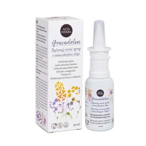 Alta Herba Gravedolen bylinný nosní sprej s esenciálními oleji 30 ml
