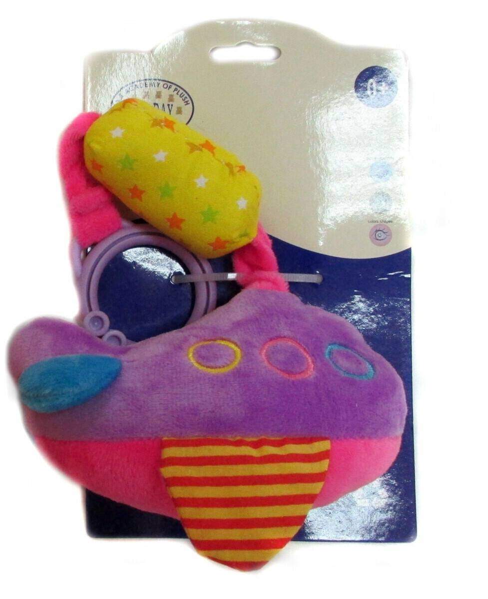 Chrastítko letadlo fialové – 13 cm