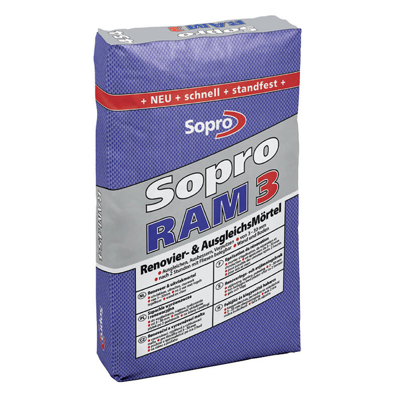 Hmota stěrková Sopro RAM 3 25 kg
