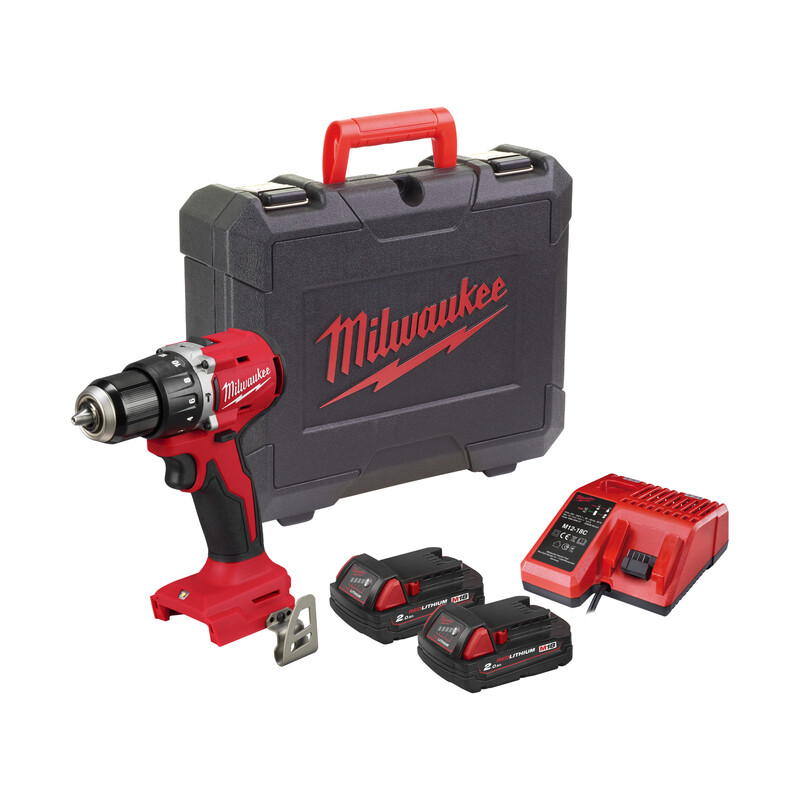Šroubovák vrtací s příklepem AKU Milwaukee M18BLPDRC-202C