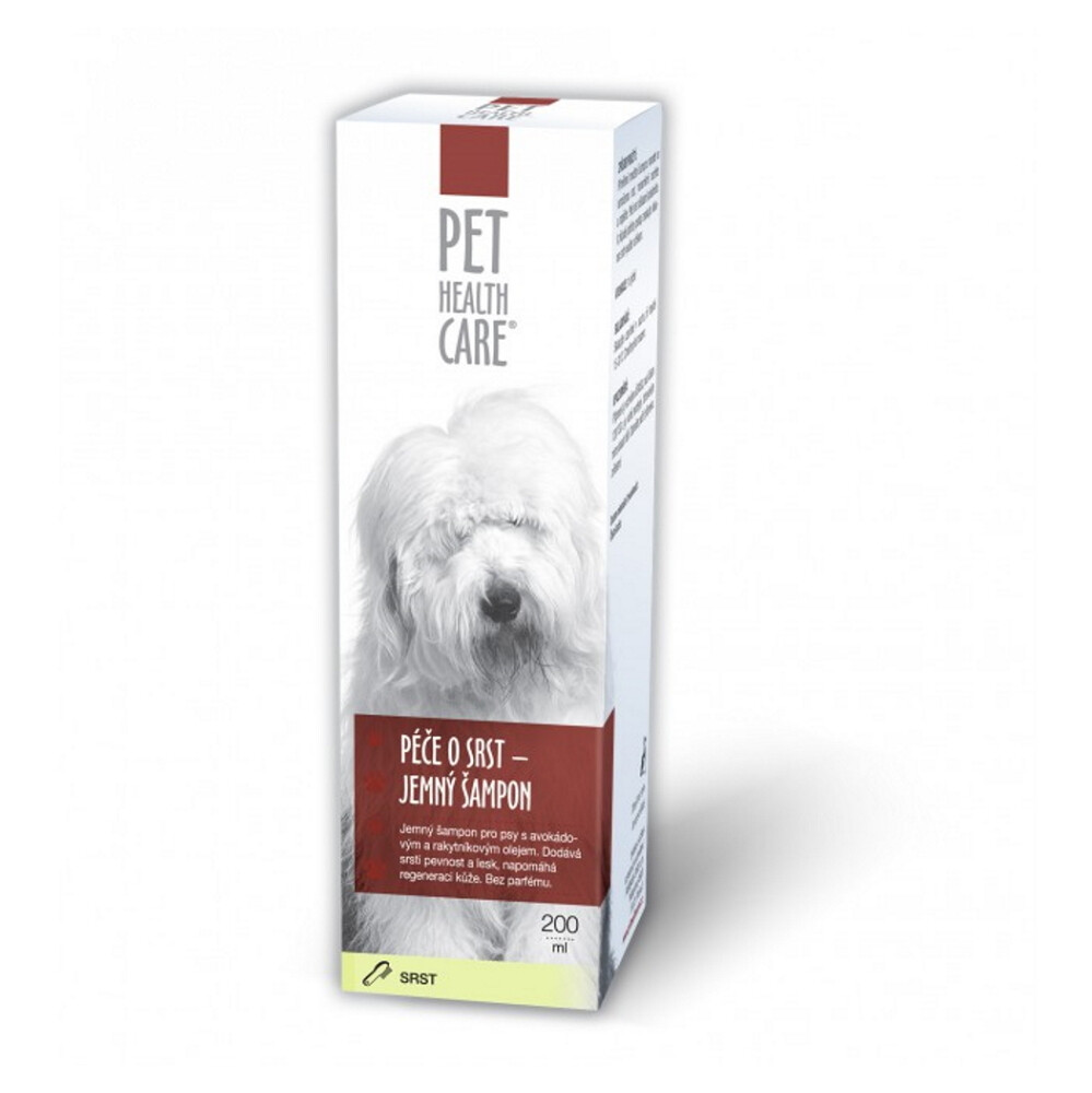 PET HEALTH CARE Péče o srst  jemný šampon pro psy 200 ml, poškozený obal