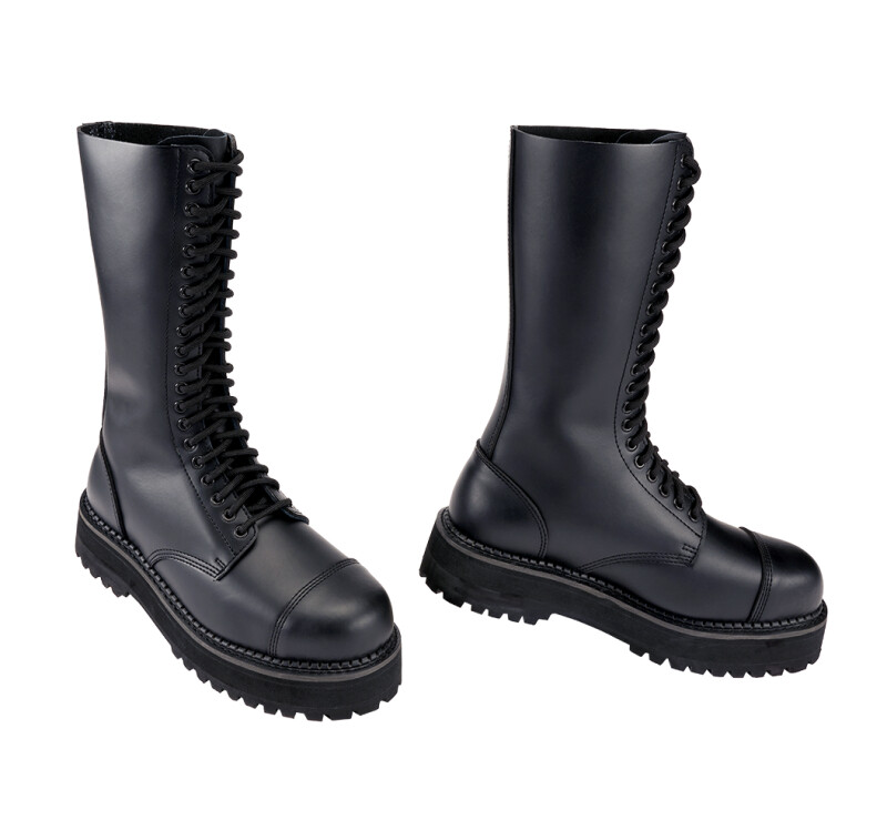 Boty Brandit Phantom Boots Plateau 20-dírkové - černé, 4
