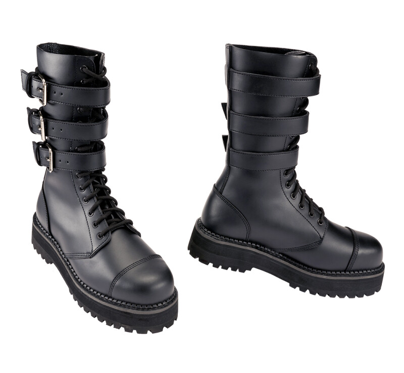 Boty Brandit Phantom Boots Buckle Plateau - černé, 7