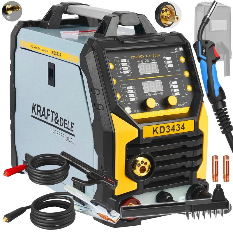 Kraft&Dele KD3434 Invertorová svářečka MIG/FLUX/MMA/LIFT TIG