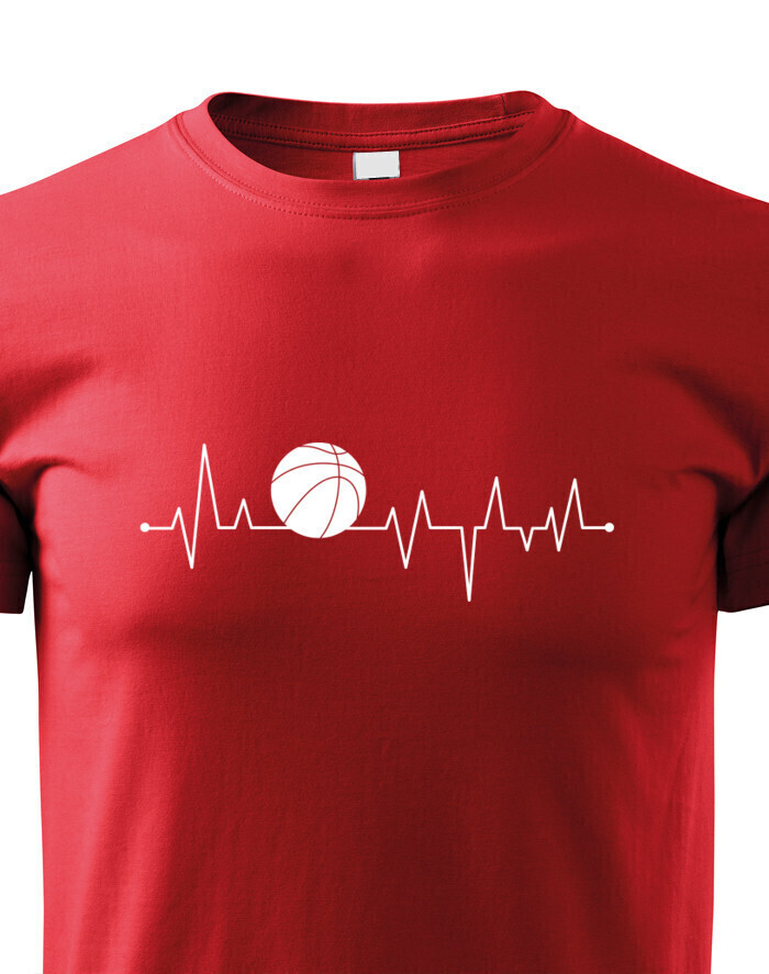 Dětské tričko s potiskem Tep - Basketbalový míč - tričko s tepem pro milovníky tohoto sportu