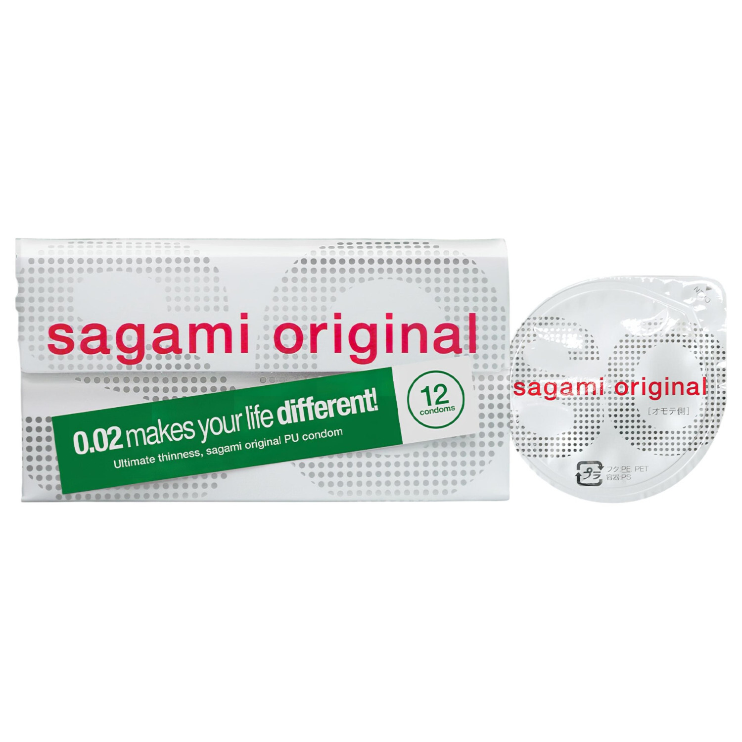 Sagami Original 0,02 - kondom - 55mm (12ks)