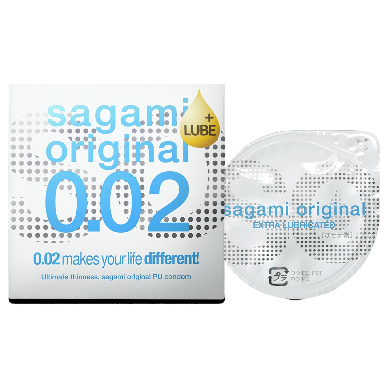 Sagami Original 0,02 - extra lubrikovaný kondom - 55mm (1ks)
