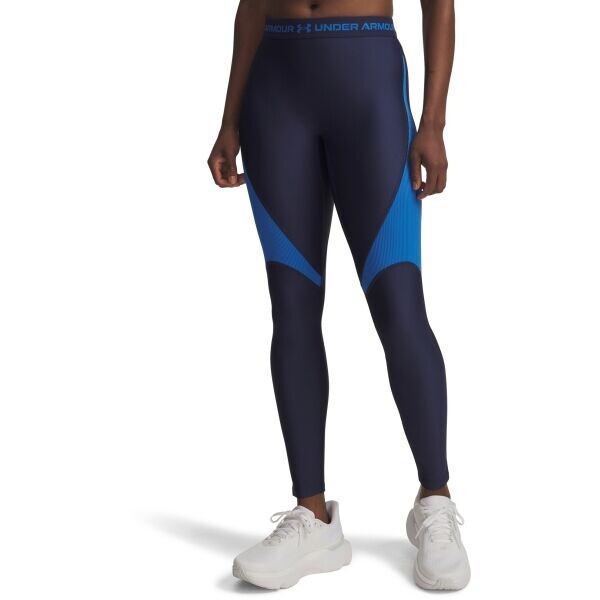 Under Armour HEATGEAR RIB LEGGING Dámské legíny, tmavě modrá, velikost