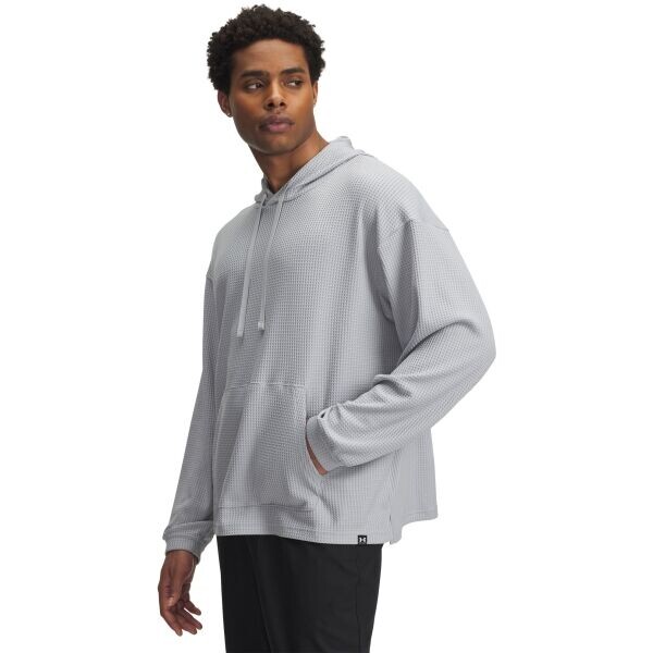 Under Armour RIVAL WAFFLE Pánská mikina, šedá, velikost
