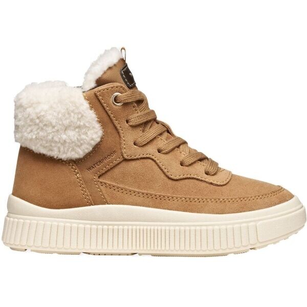 Geox J LAQUINNY WPF Dívčí zimní obuv, hnědá, velikost