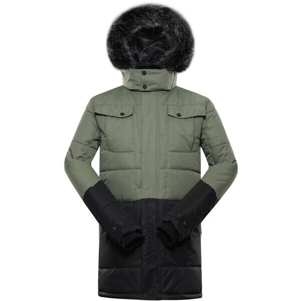 ALPINE PRO EGYP Pánská zimní bunda, tmavě zelená, velikost