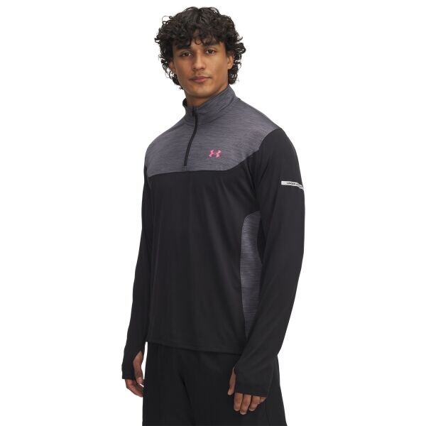 Under Armour TECH UTILITY 1/4 ZIP Pánská mikina, černá, velikost