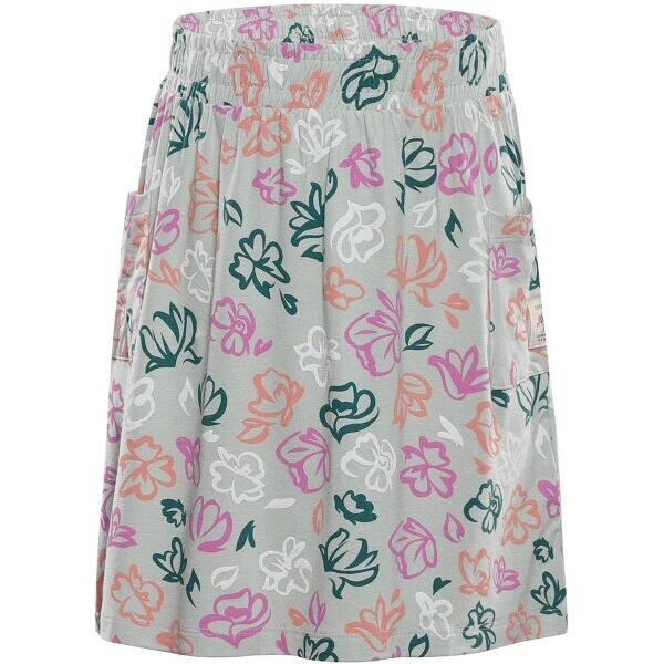 ALPINE PRO REWO Dětská letní sukně, světle zelená, velikost 116-122