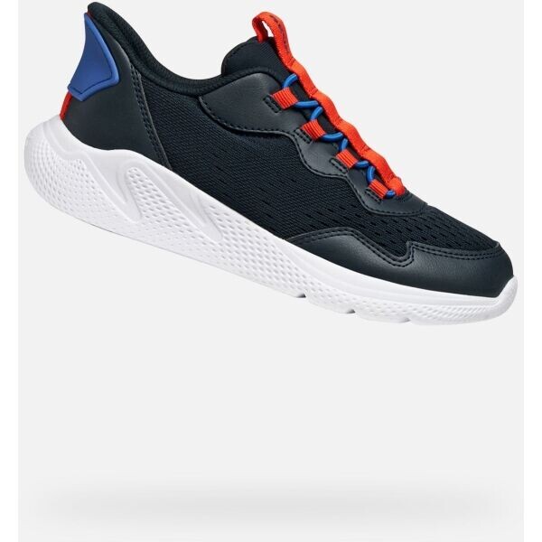 Geox J SPRINTYE FAST IN B Chlapecká volnočasová obuv, tmavě modrá, velikost