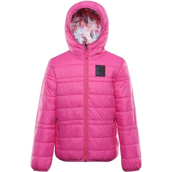 ALPINE PRO DOUWO Dětská zimní bunda, růžová, velikost 152-158