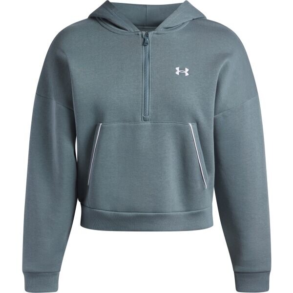 Under Armour RIVAL FLEECE PIPED Dámská mikina, světle modrá, velikost L
