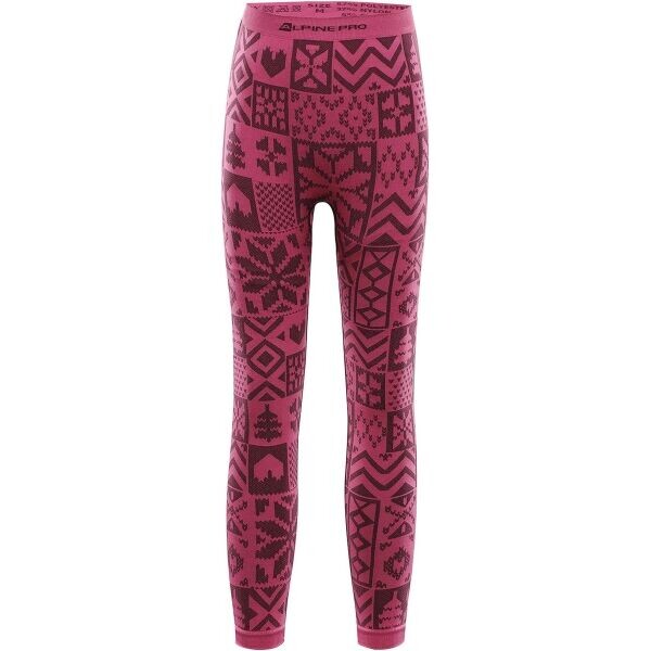 ALPINE PRO LESSO Dětské spodní kalhoty, růžová, velikost