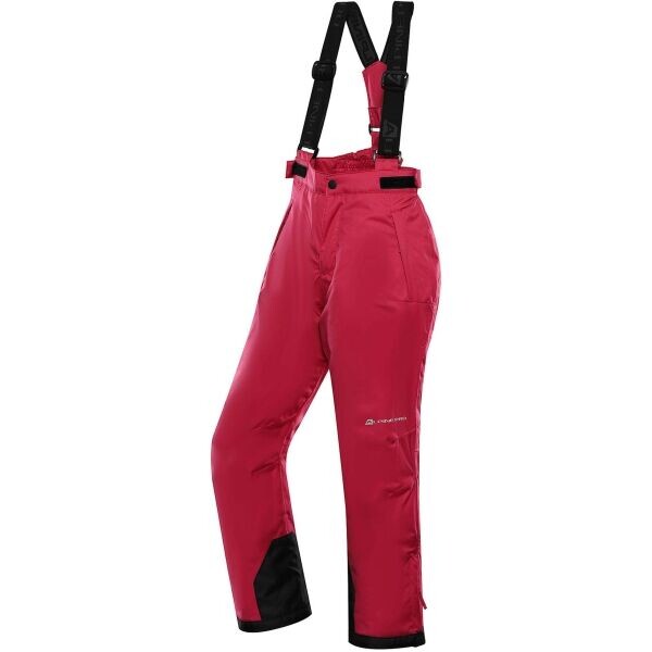 ALPINE PRO EDESO Dětské lyžařské kalhoty, červená, velikost 104-110