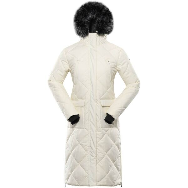 ALPINE PRO GOSBERA Dámský kabát, béžová, velikost